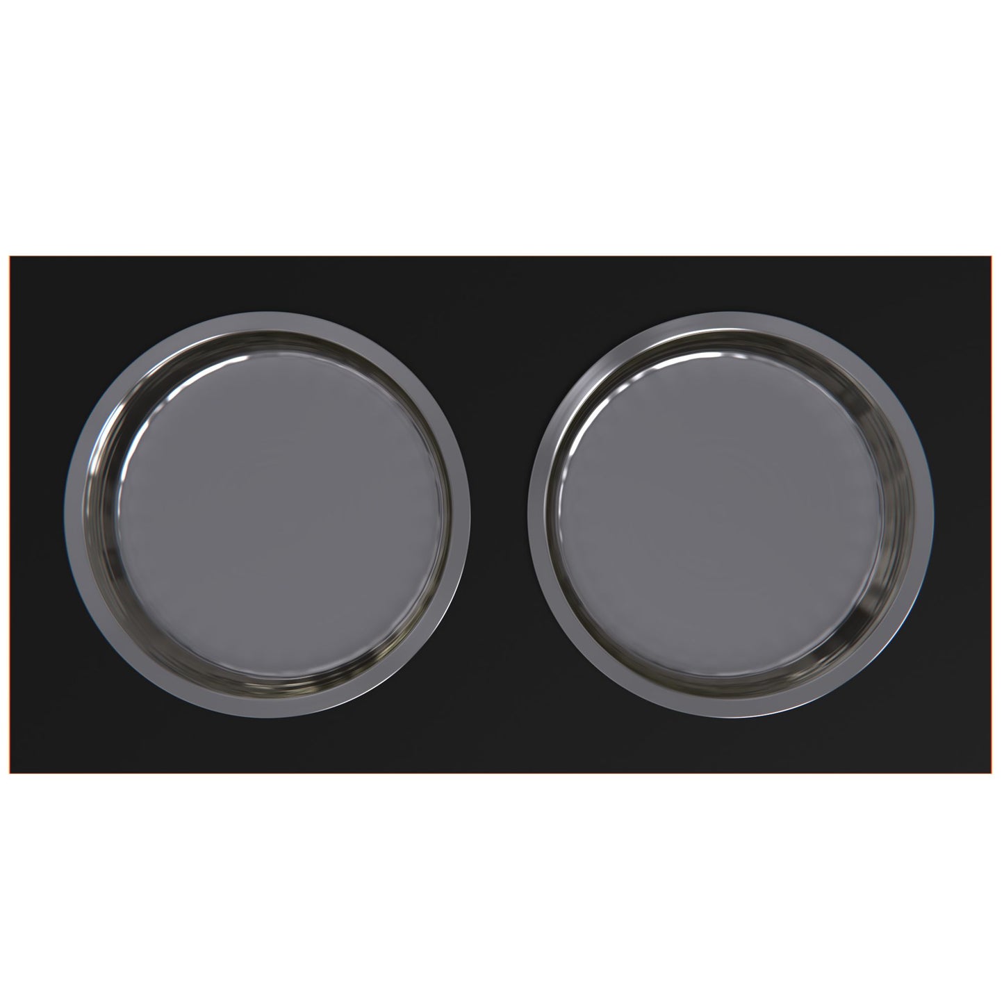 Personalized Elevated Dog Bowl in BLACK - GrooveThis Woodshop - GT002BLK-L