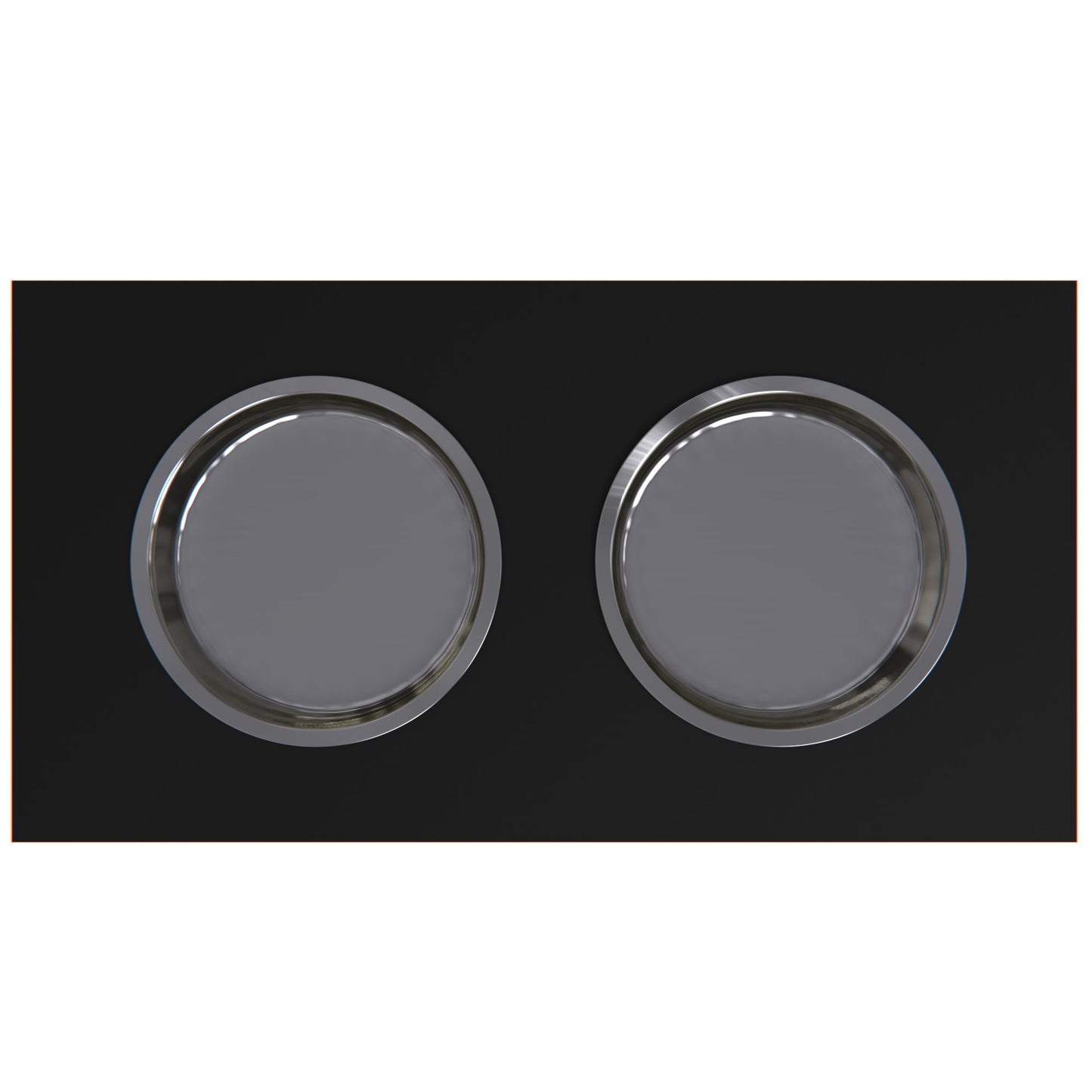 Personalized Elevated Dog Bowl in BLACK - GrooveThis Woodshop - GT002BLK-M
