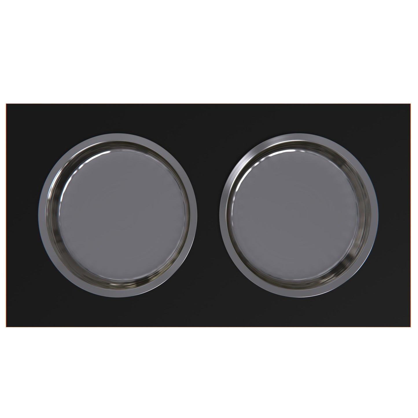 Personalized Elevated Dog Bowl in BLACK - GrooveThis Woodshop - GT002BLK-XS