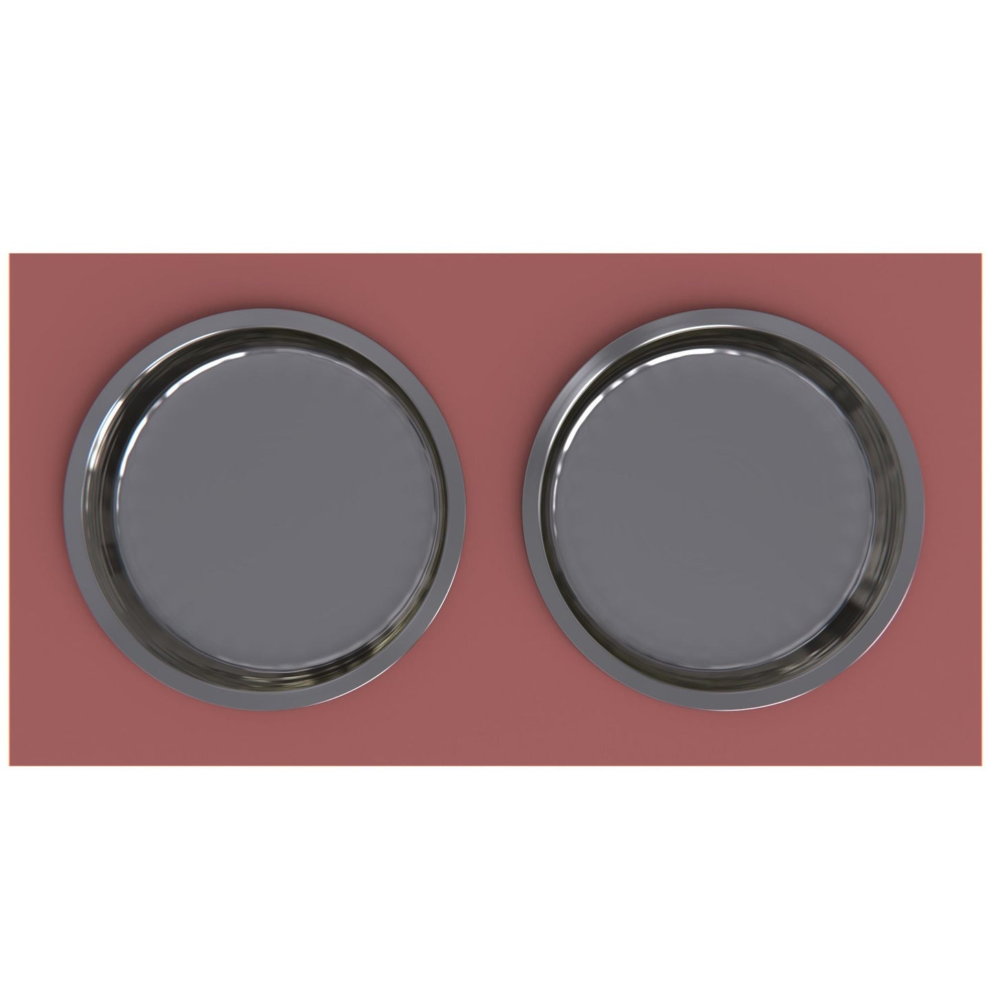 Personalized Elevated Dog Bowl in MAGENTA - GrooveThis Woodshop - GT002MAG-L