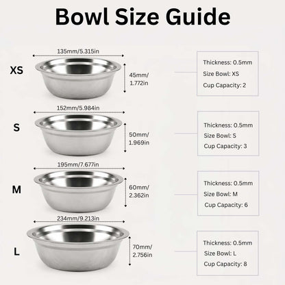 Personalized 3 Bowl Elevated Dog Feeder