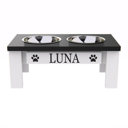 Personalized Elevated Pet Feeder for Small Dogs and Cats