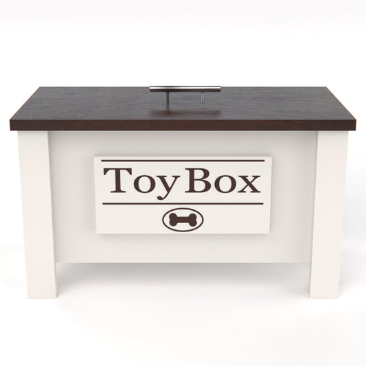 Personalized Dog Toy Box Storage Container - GrooveThis Woodshop -