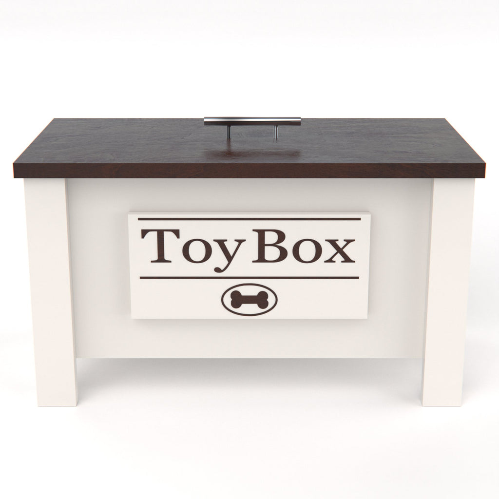 Personalized Dog Toy Box Storage Container - GrooveThis Woodshop -